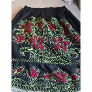 Handmade embroidered skirt large